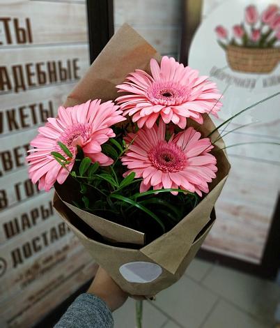 Букет цветов из: Герберы в Кемля